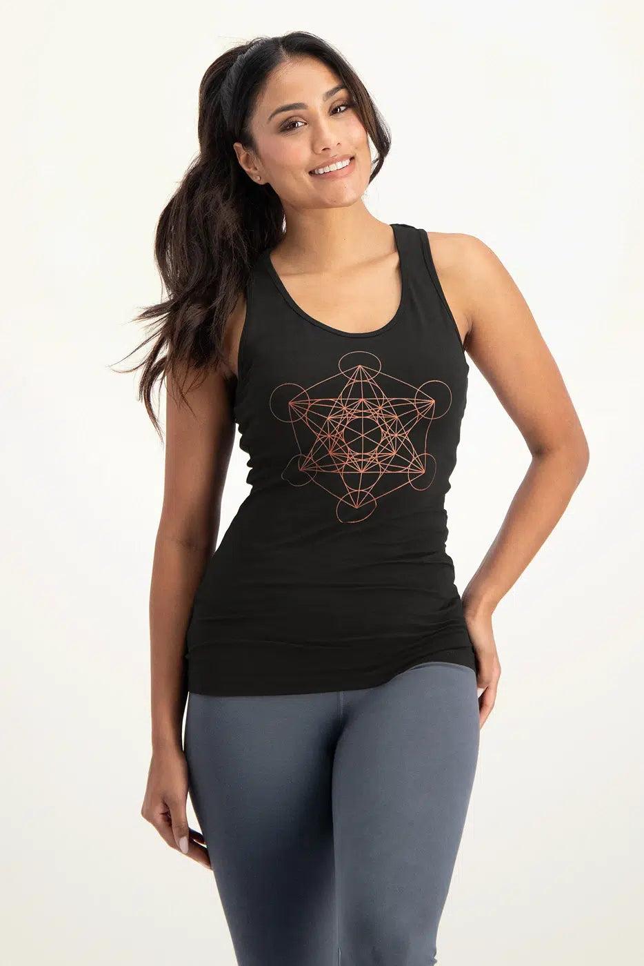 urban goddess Metatron Core Yoga Tank - Onyx Black