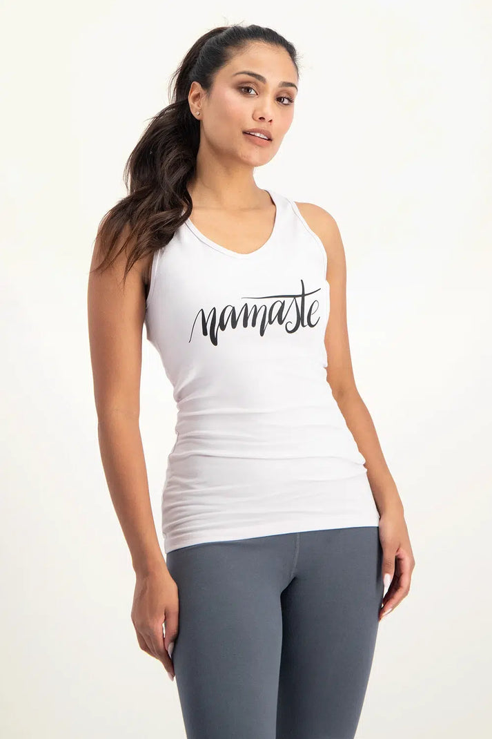 urban goddess Namaste Core Yoga Tank - Mushroom