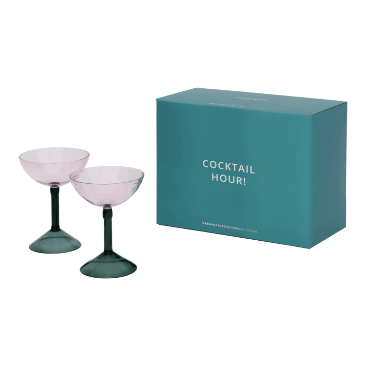 Urban Nature Culture Coupe Cocktail Glas Set Van 2 In Geschenkverpakking