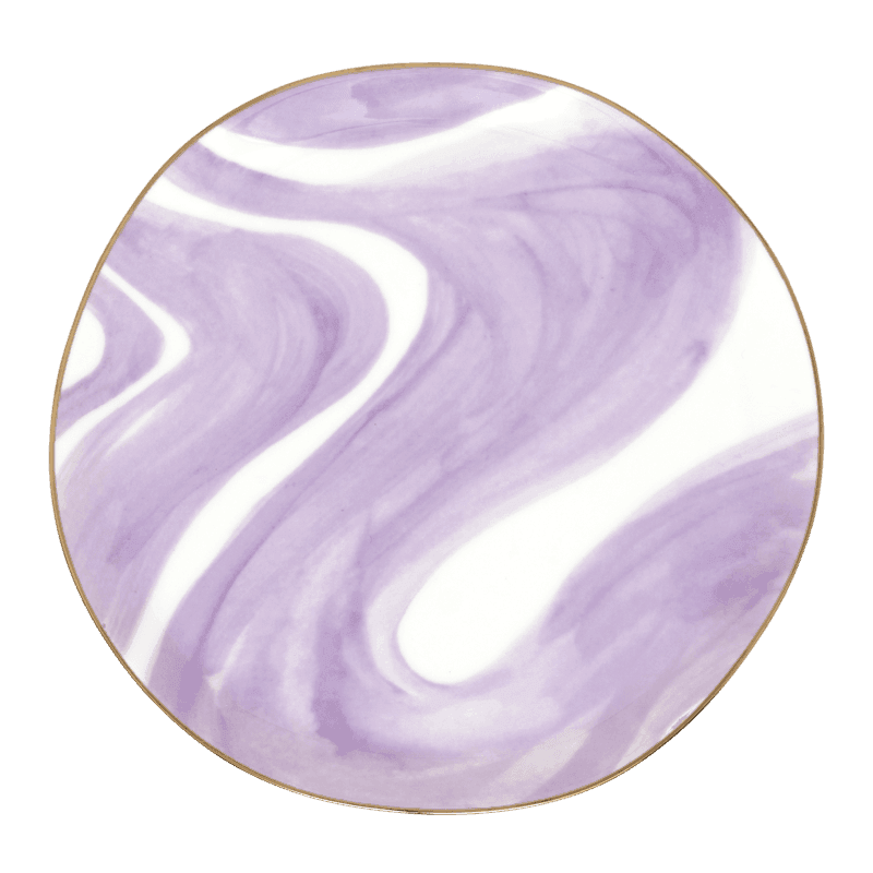 urban nature culture Good Morning bord Ø17 cm - Emerald Violet