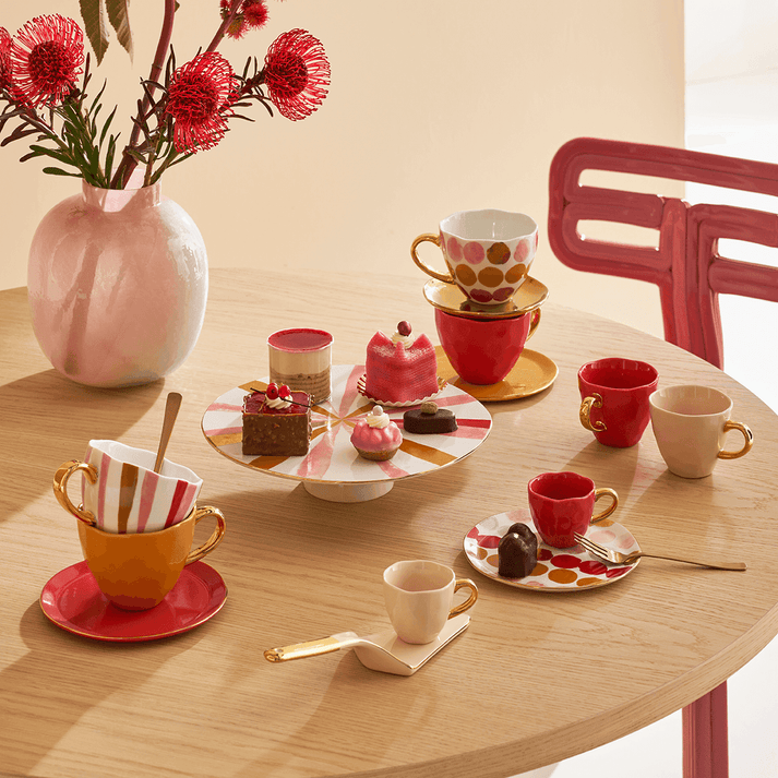 Urban Nature Culture Good Morning Kopje Cappuccino / Tea Ø11 Cm - Raspberry