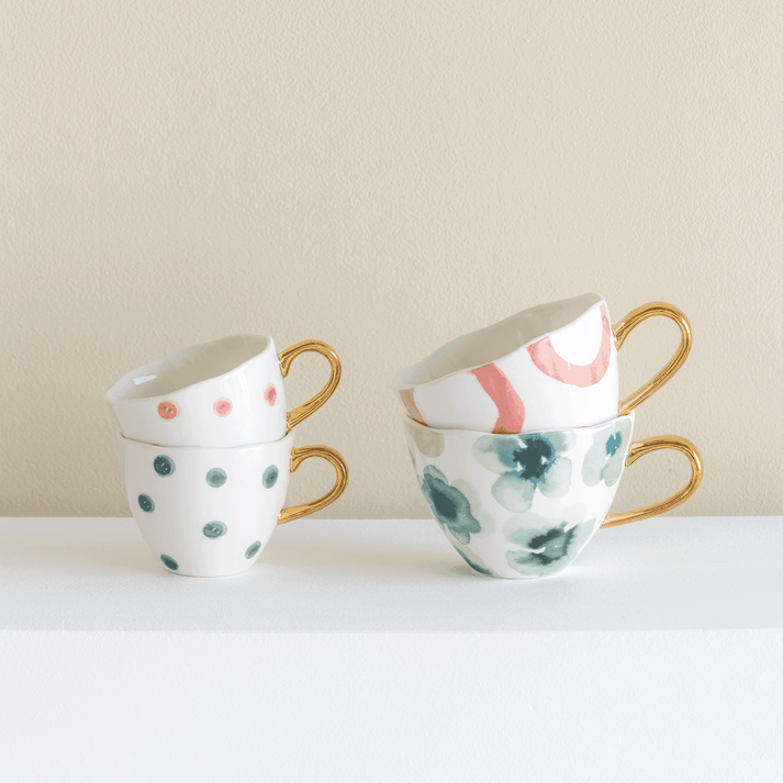 Urban Nature Culture Good Morning Kopje Coffee Ø8 Cm - Blue Green White