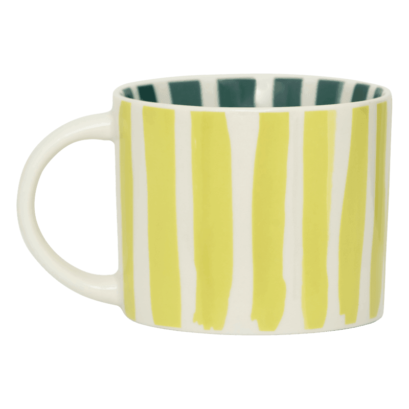 Urban Nature Culture LINDA. X UNC Mok Tazza With Printed Stripes Inside & Outside A