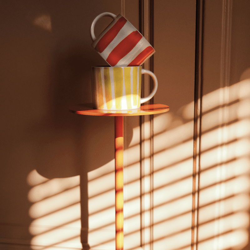 Urban Nature Culture LINDA. X UNC Mok Tazza With Printed Stripes Inside & Outside B