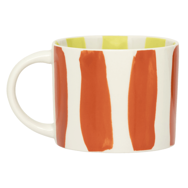 Urban Nature Culture LINDA. X UNC Mok Tazza With Printed Stripes Inside & Outside B