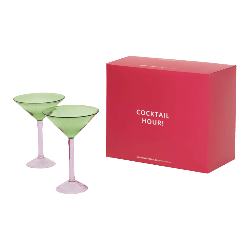 Urban Nature Culture Martini Cocktail Glas Set Van 2 In Geschenkverpakking