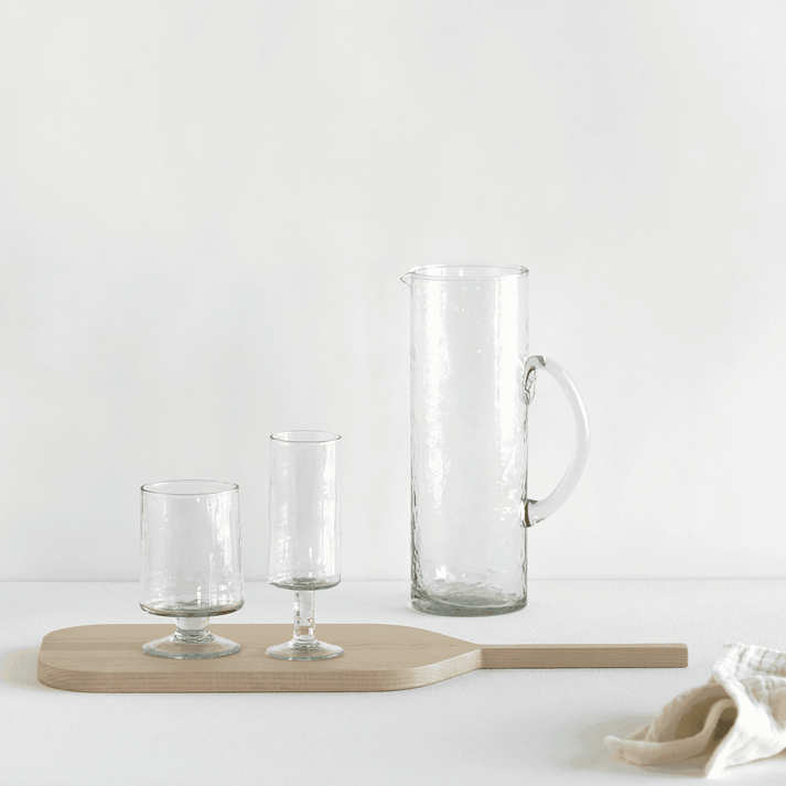 Urban Nature Culture Wijnglas Hammered Transparant