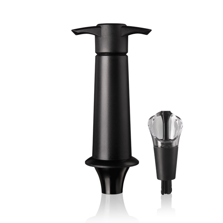 vacu vin Wijn vacuümpomp met stopper en schenker