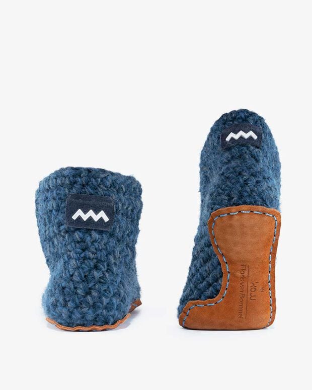 Van Bommel Kingdom Of Wow Sloffen Blauw Blauw