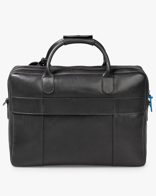 Van Bommel Office Bag Leer Zwart Zwart