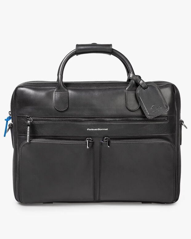 van bommel Office bag leer zwart Zwart