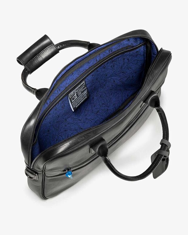 Van Bommel Office Sleeve Leer Zwart Zwart