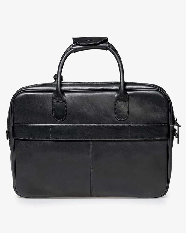 Van Bommel Office Sleeve Leer Zwart Zwart