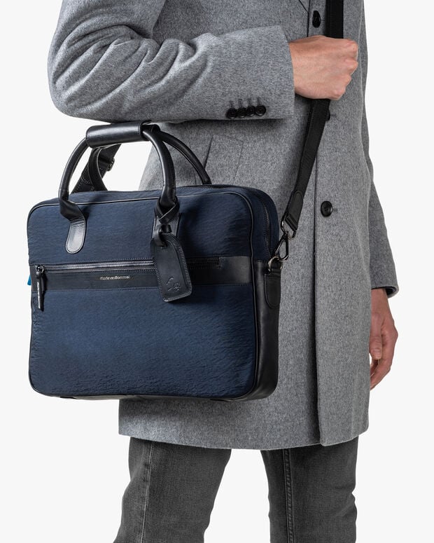 van bommel Office sleeve textiel blauw Blauw