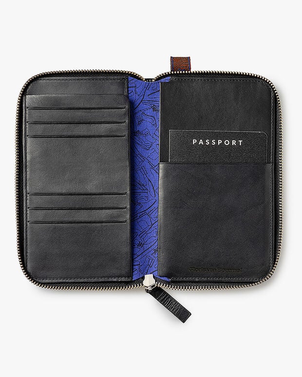 Van Bommel Passport Wallet Large Zwart