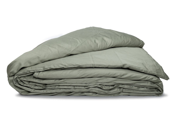 van morgen Dekbedovertrek - Katoen Satijn Olijfgroen