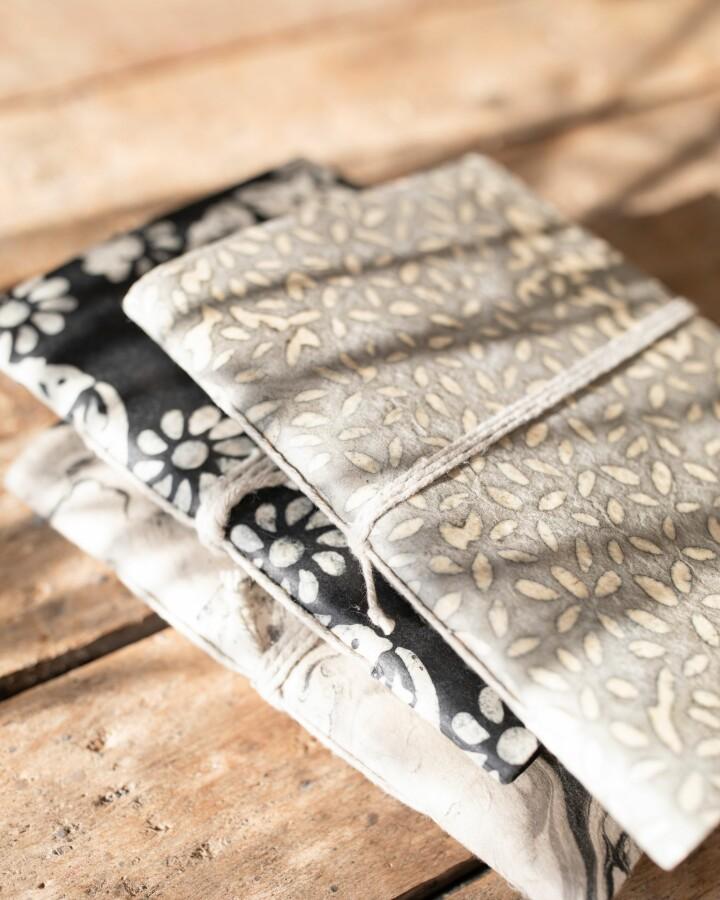 Van Verre Lokta Papier Notitieboekje M Houtskool Zwart