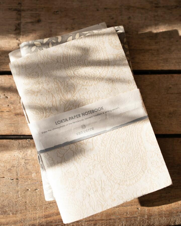 Van Verre Lokta Papier Notitieboekje M Houtskool Zwart