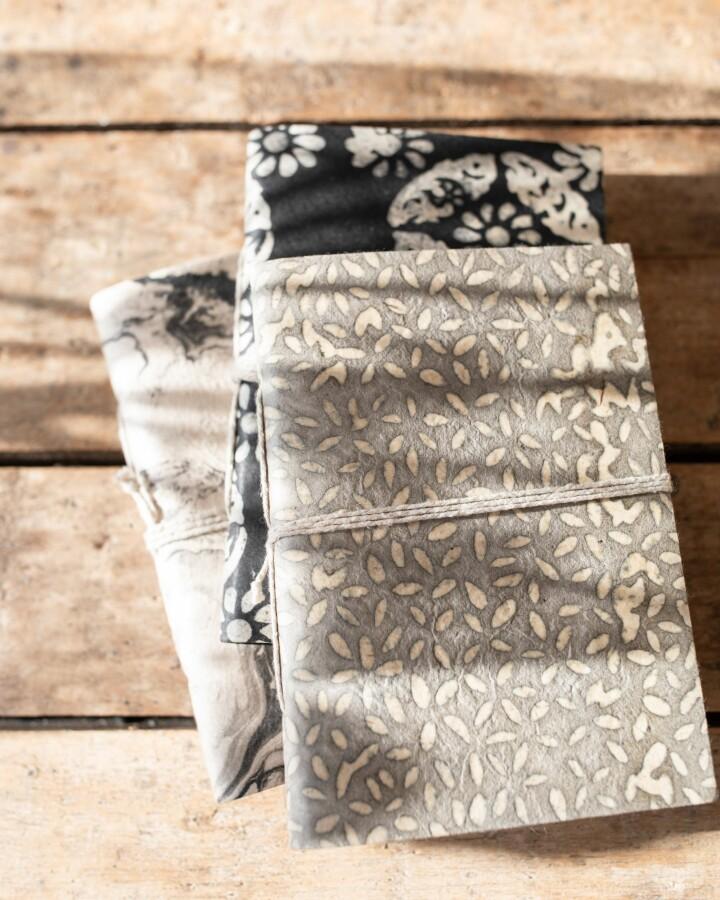 van verre Lokta papier notitieboekje M houtskool zwart