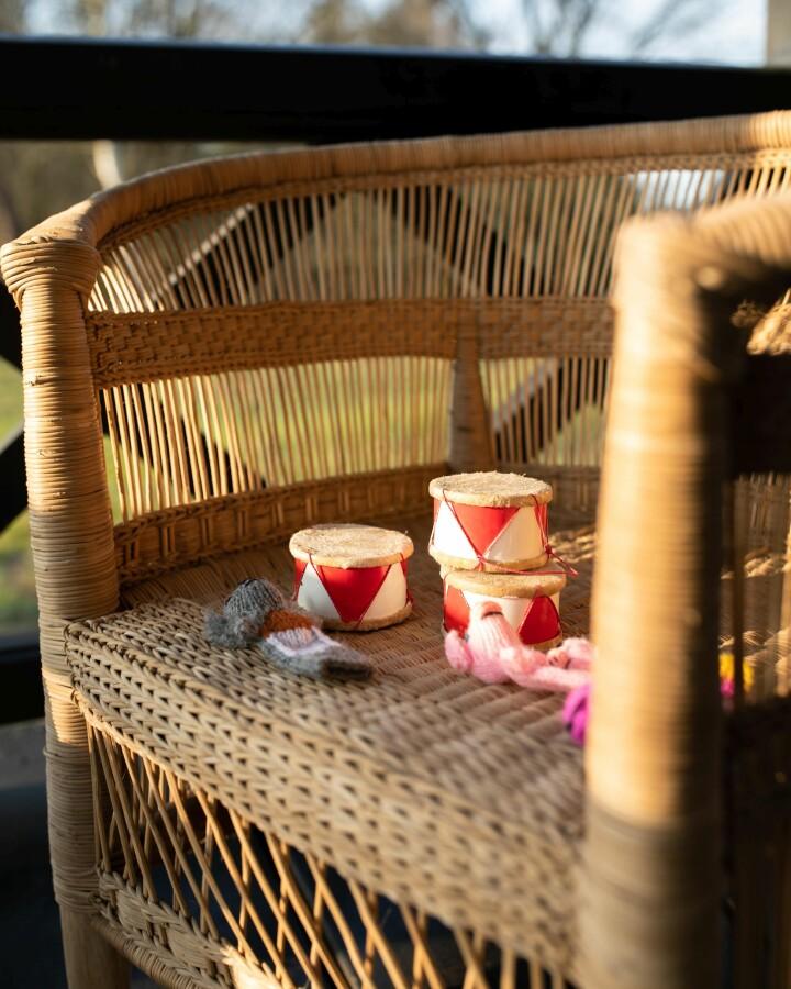 van verre Boliviaanse trommel klein