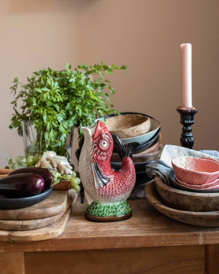 van verre Bordallo waterkan Ricardo vis