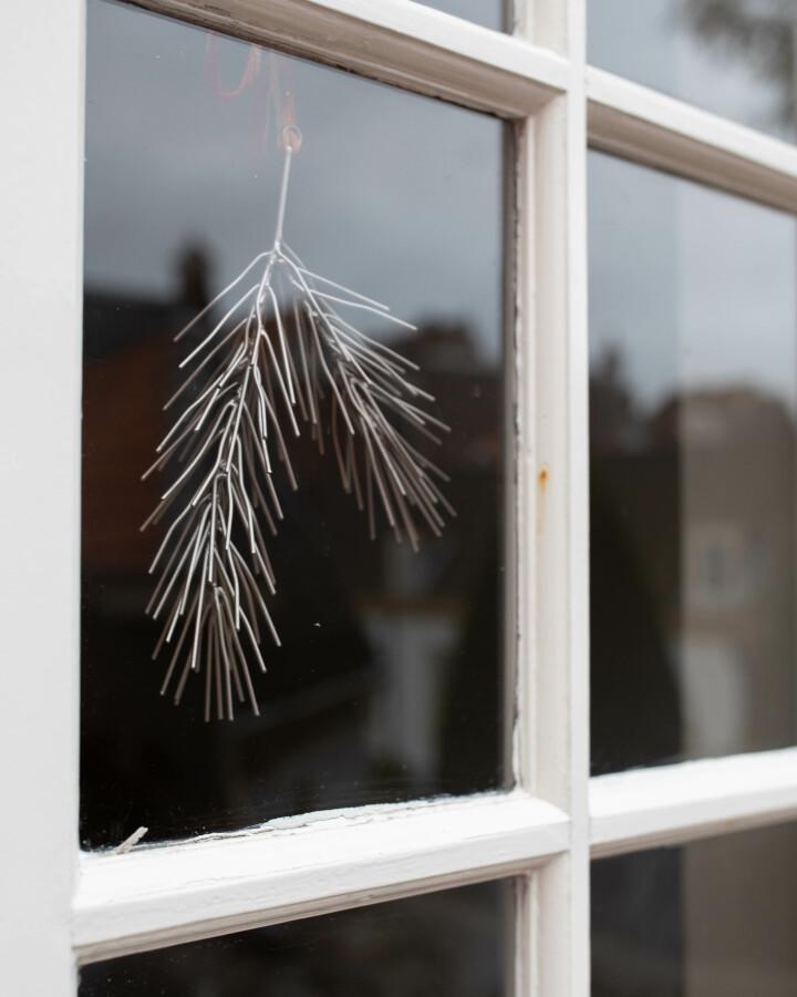 van verre Dennentak hanger zilver