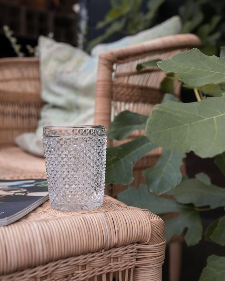 van verre Diamond wijnglas groot transparant