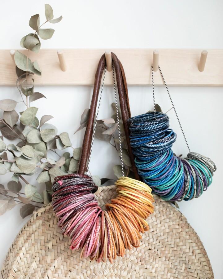 van verre Flipflop armbanden kleuren mix