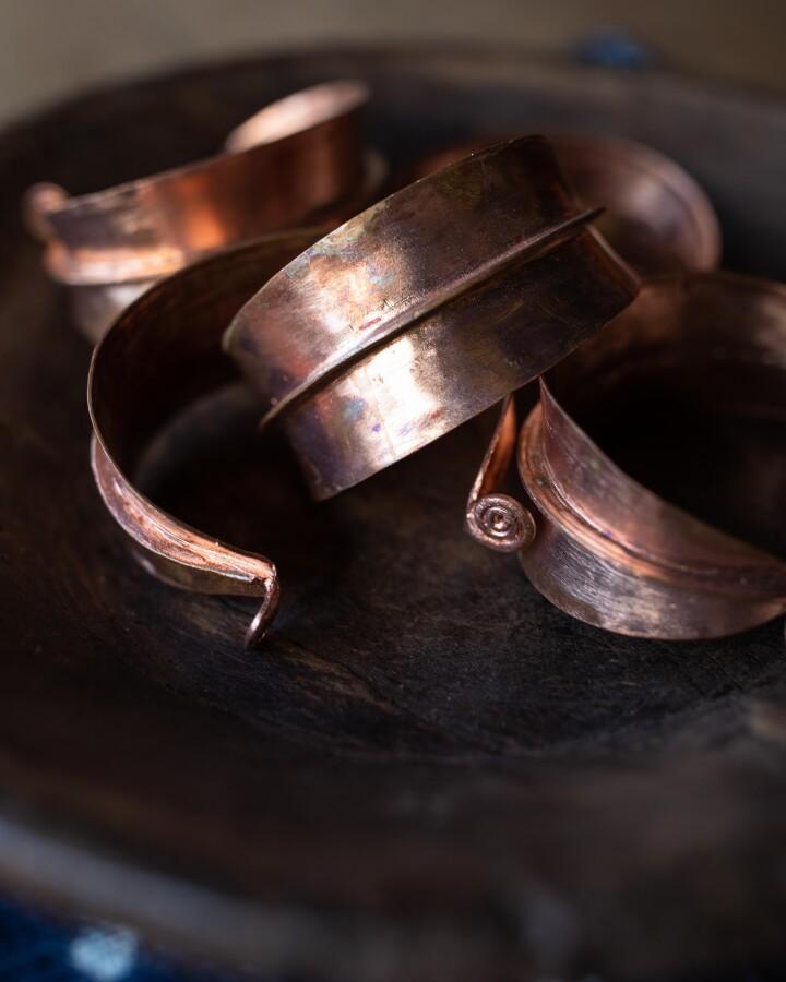 Van Verre Fulani Armband Koper