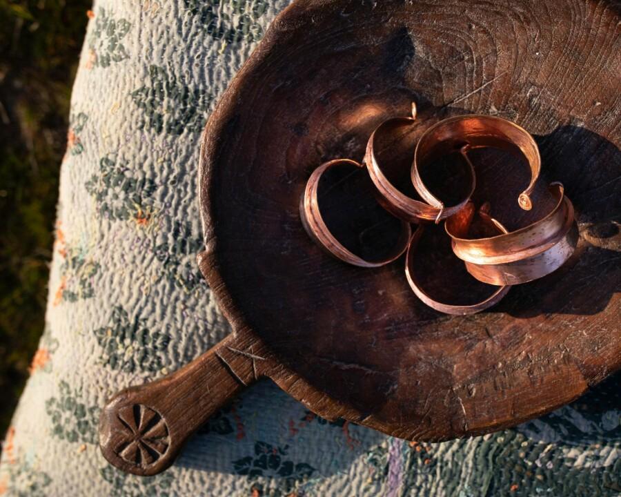 Van Verre Fulani Armband Koper