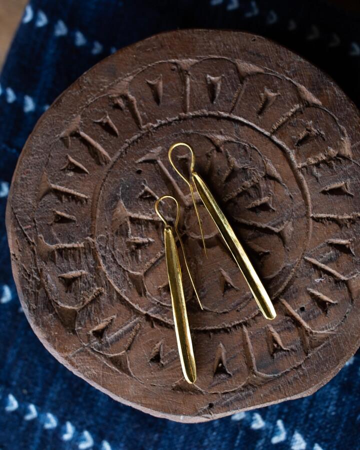 van verre Fulani oorbellen straight