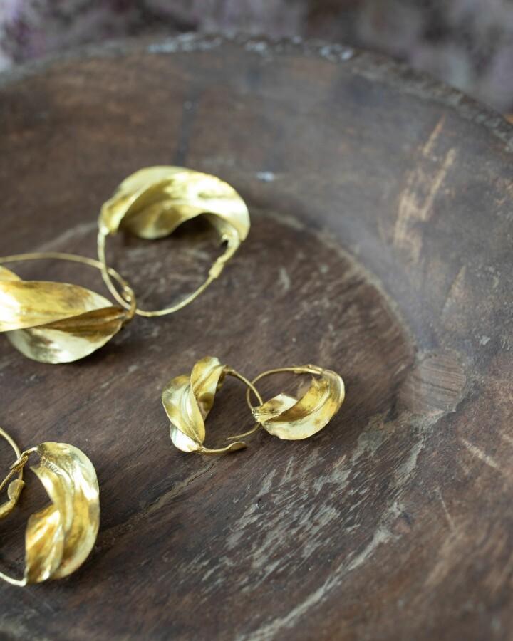 van verre Fulani oorbellen XS