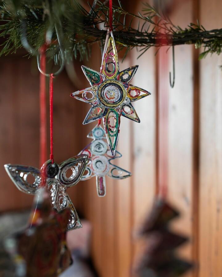 Van Verre Gerecyclede Papieren Hanger Festive