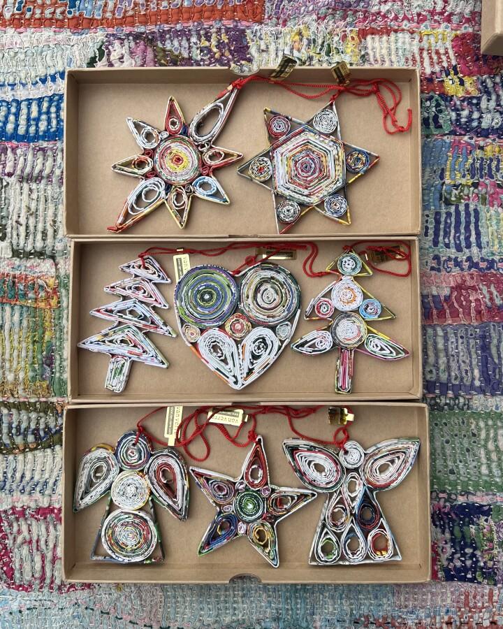 Van Verre Gerecyclede Papieren Hanger Festive