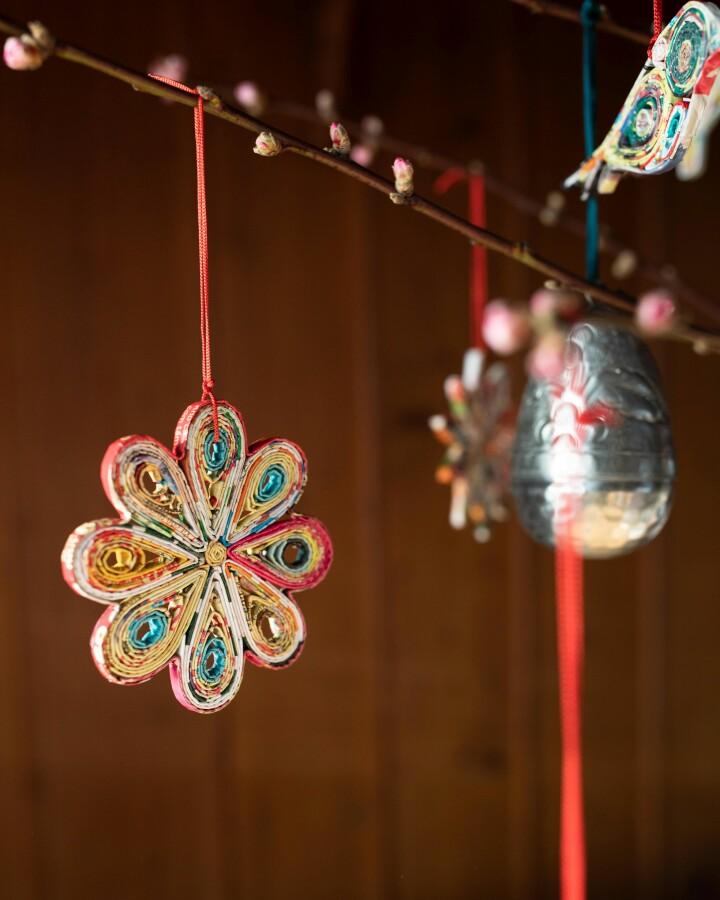 Van Verre Gerecyclede Papieren Hanger Peace&love