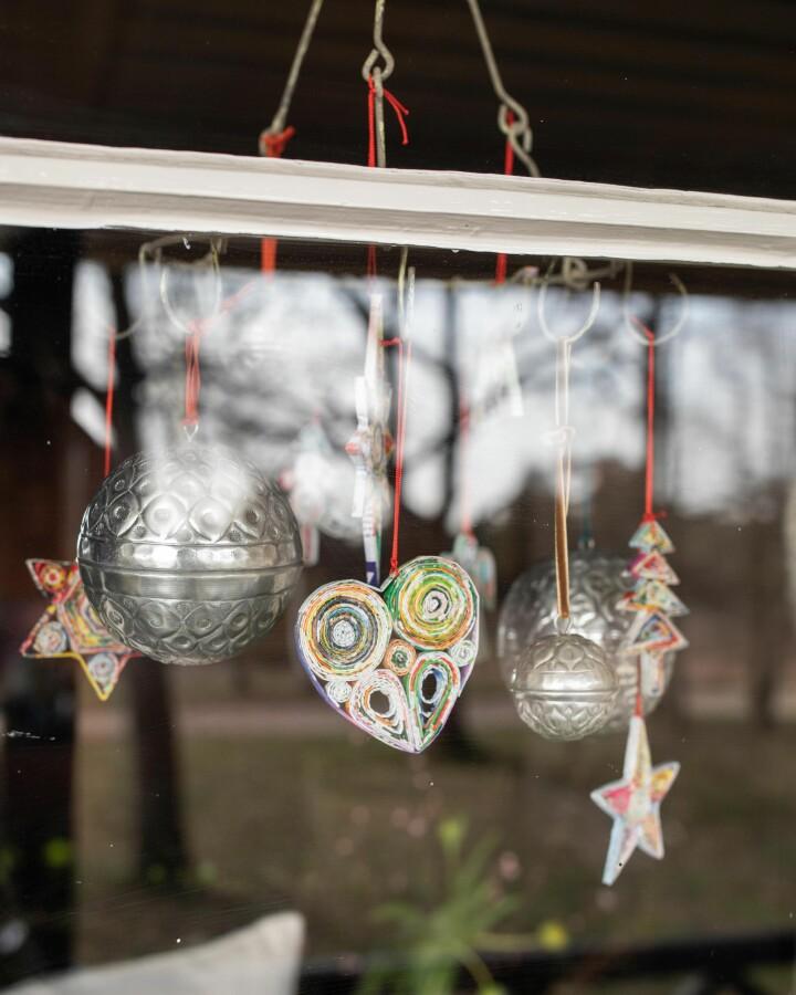 Van Verre Gerecyclede Papieren Hanger Peace&love