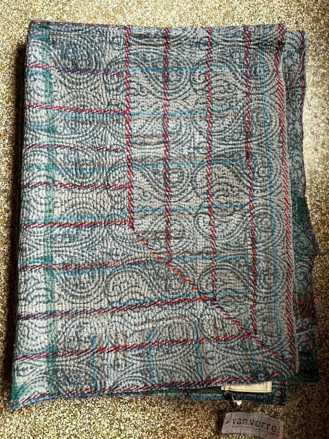 Van Verre Kantha Sari Deken Vintage