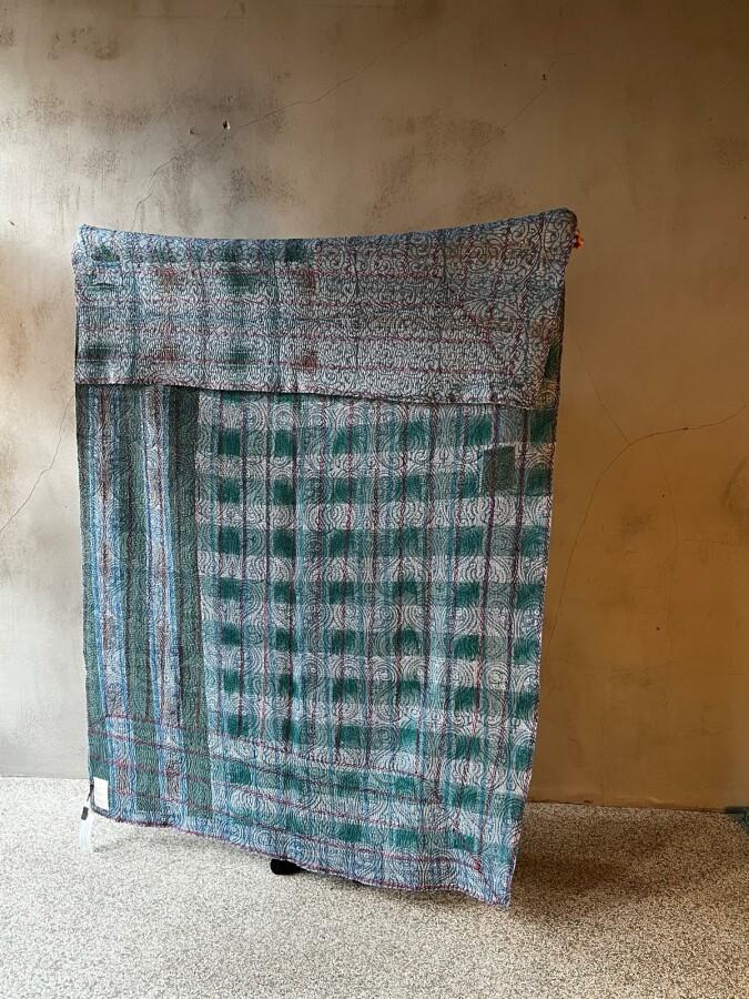 van verre kantha sari deken vintage