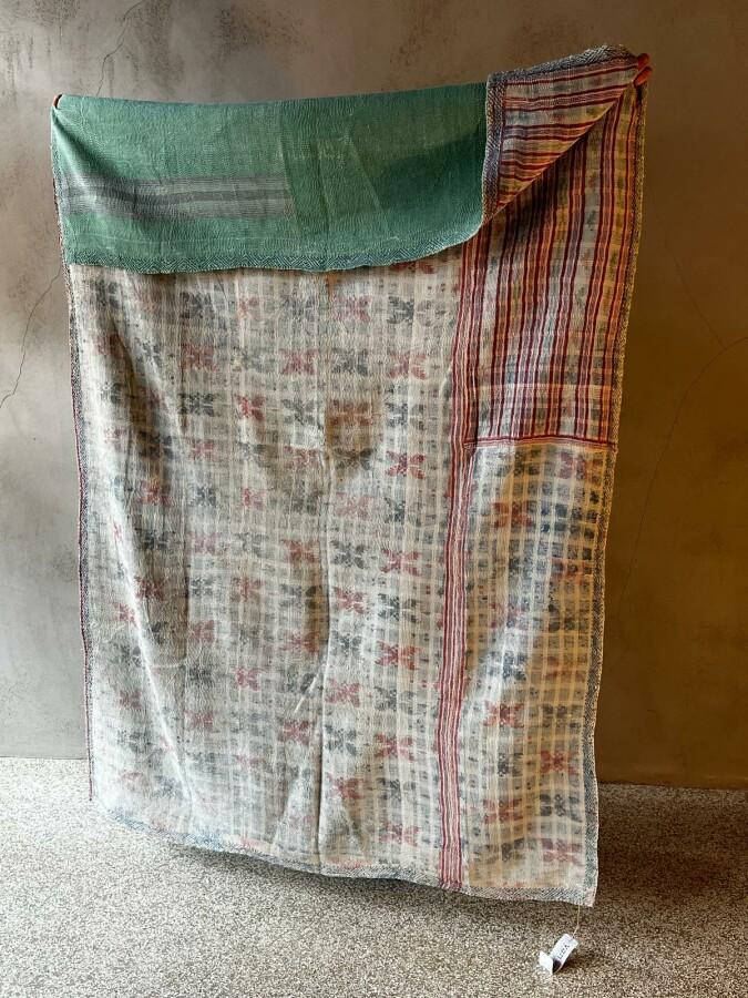 Van Verre Kantha Sari Deken Vintage