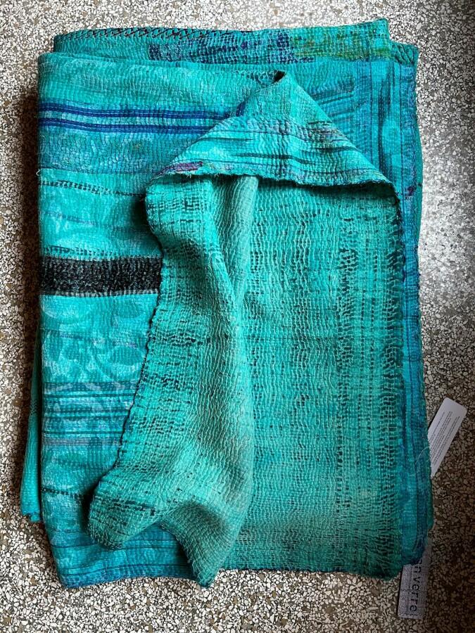 Van Verre Kantha Sari Deken Vintage