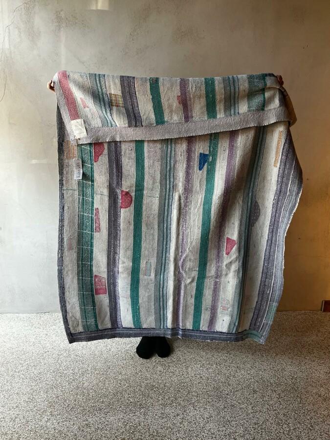 van verre kantha sari deken vintage