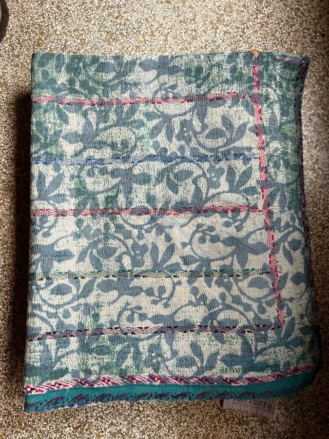 Van Verre Kantha Sari Deken Vintage