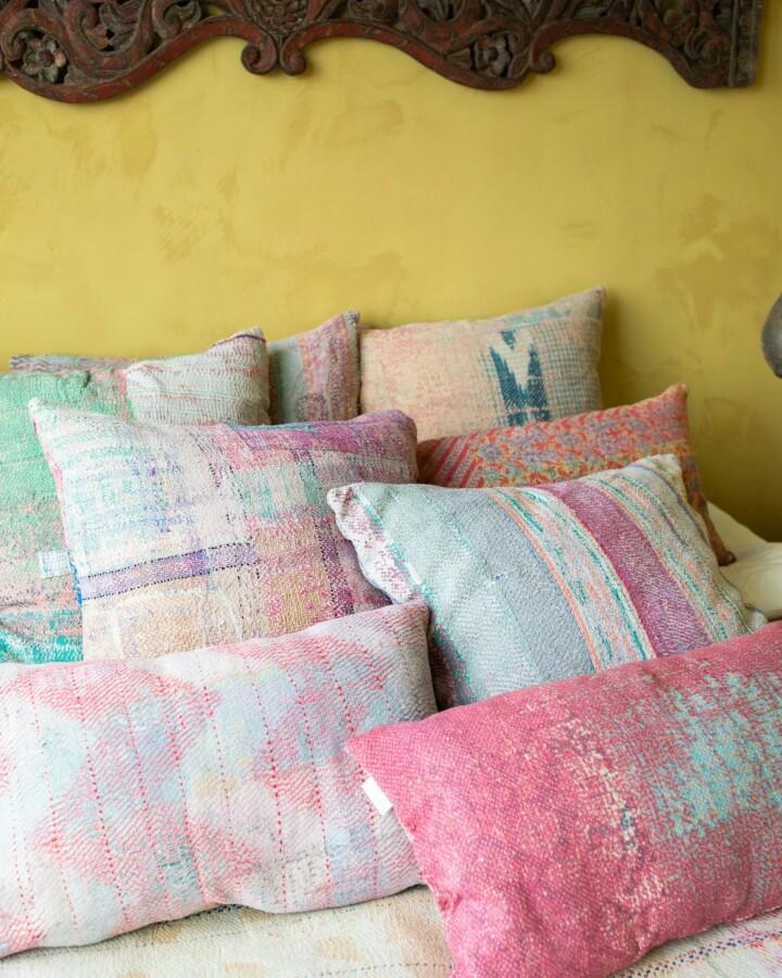 Van Verre Kantha Sari Kussen 60x60cm