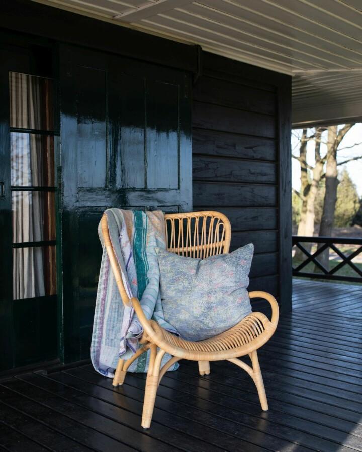 van verre Kantha sari kussen 60x60cm