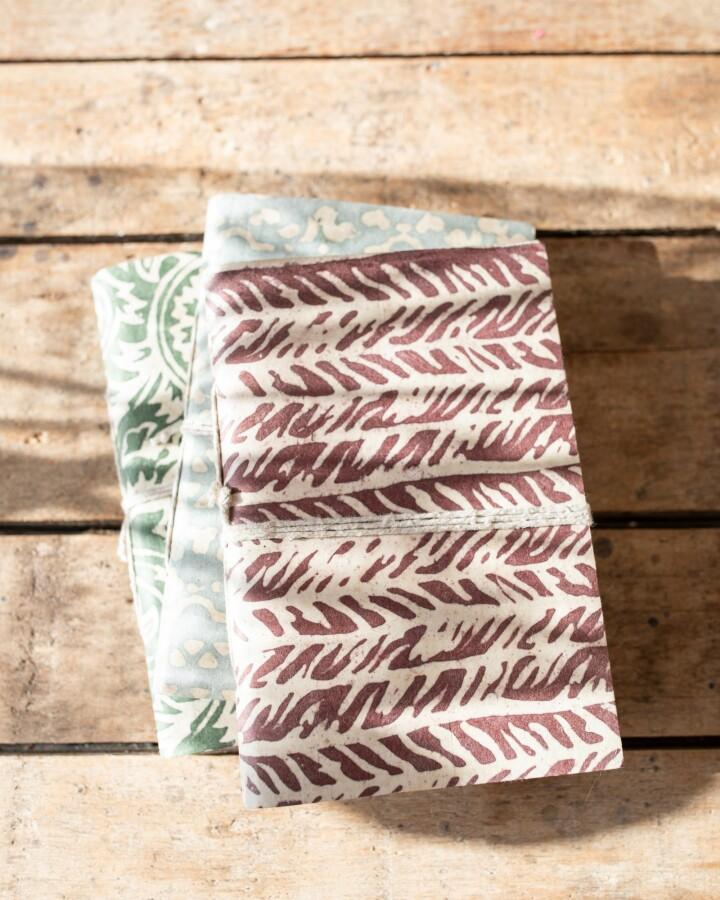 van verre Lokta papier notitieboekje M bloemen