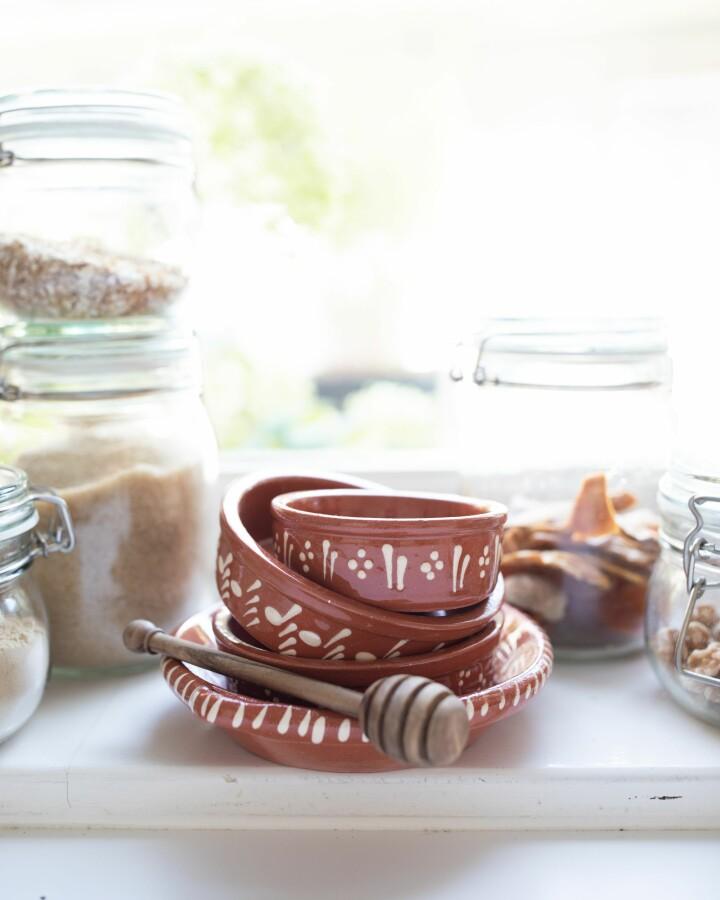 van verre Olijfhout honinglepel 15 cm