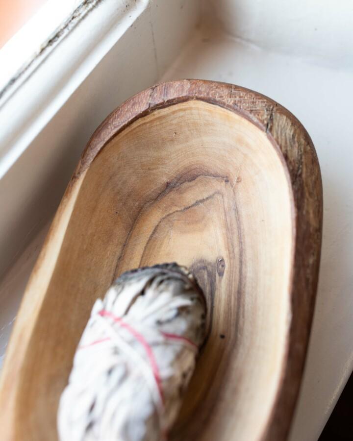 Van Verre Olijfhout Kommetje 12/14cm