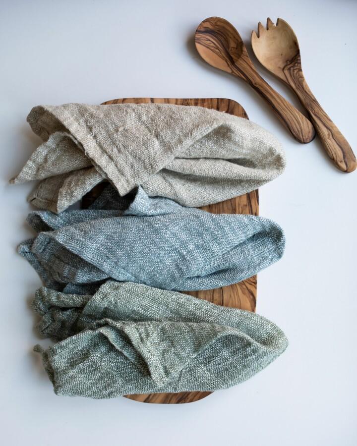 van verre Olijfhout saladebestek provencale S 20cm