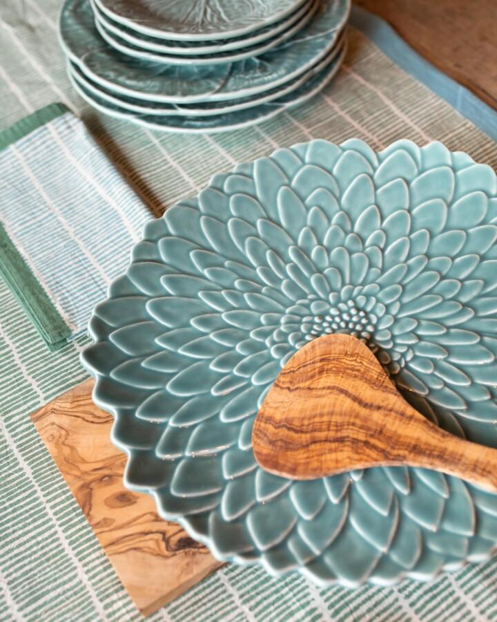 Van Verre Olijfhout Saladebestek Scoop 19 Cm