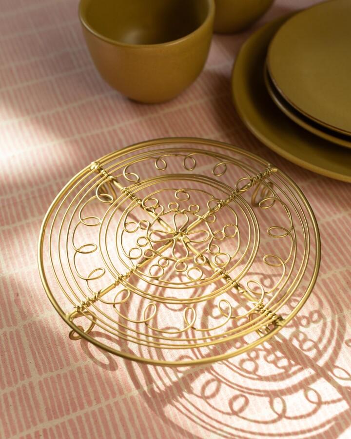 van verre Onderzetter goud